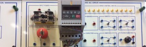 Close up of industrial electrical technology board
