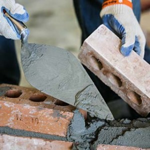 Close up of a brick and mortar