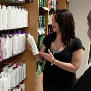 Student selling hair products