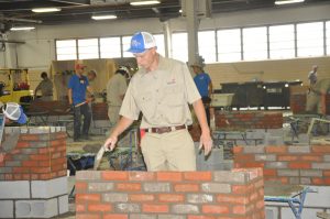 Student competes in masonry competition